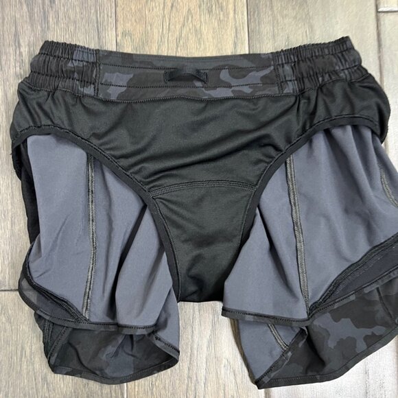 Lululemon Hotty Hot Short II *Long 4" Incognito Camo Multi Grey / Black - Picture 5 of 8